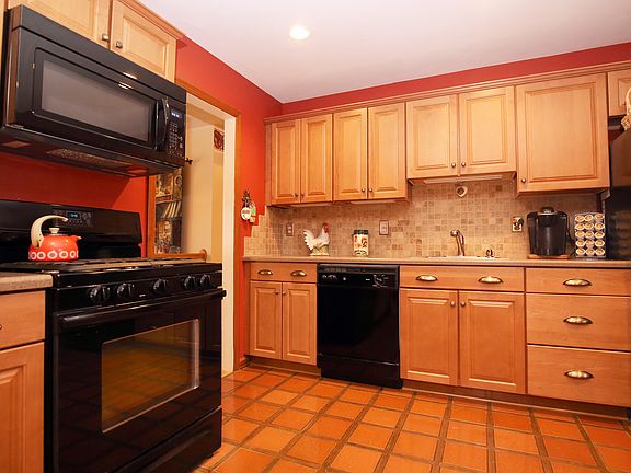 Kitchen with maple cabinets