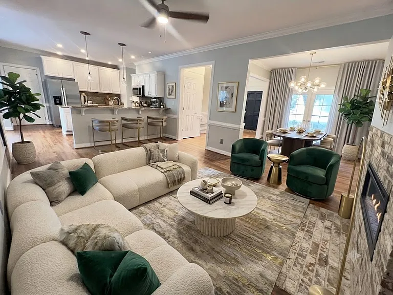 Family room-Virtually Staged
