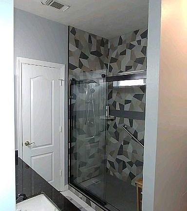 Master bath walk in shower
