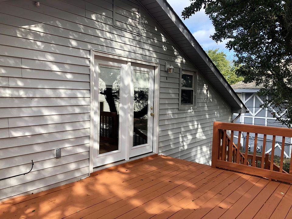 Entry doors have in-glass mini blinds.