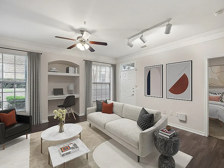 Living Room at Cottonwood Ridgeview Apartments