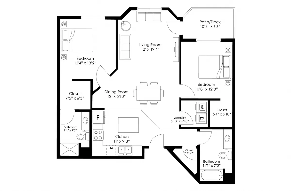 Floor plan B3