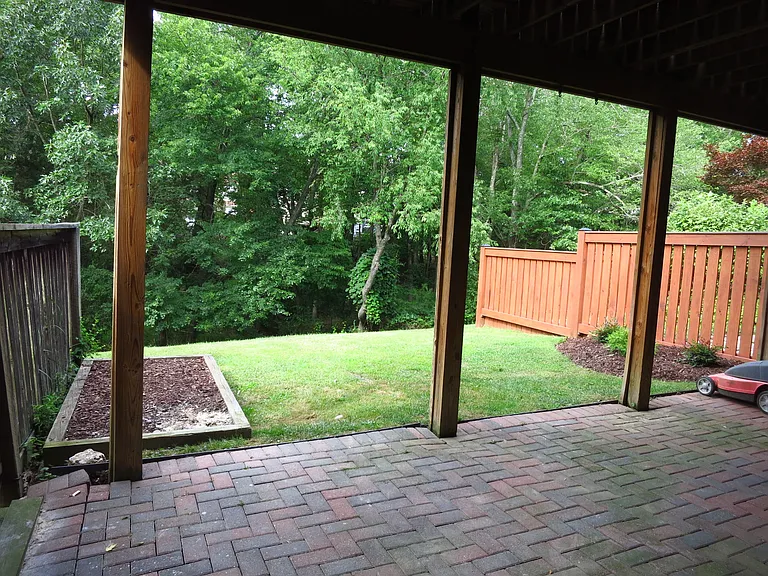 Walkout basement to paver patio