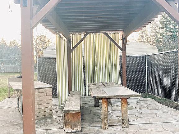 Outdoor bbq area