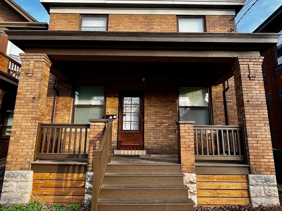 Private patio and entry door.