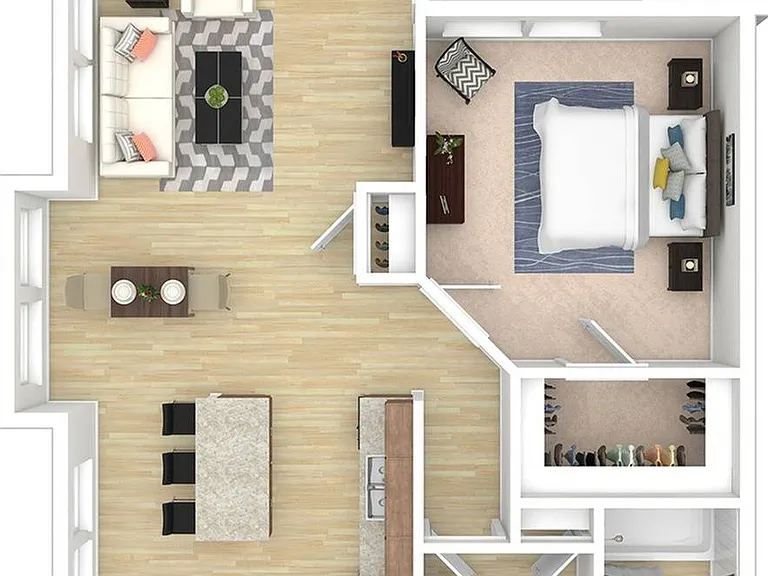 Graystone - 1x1 Floor plan Graystone - 1x1 Floor plan