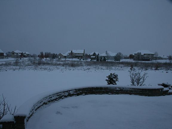 Back yard - first snow