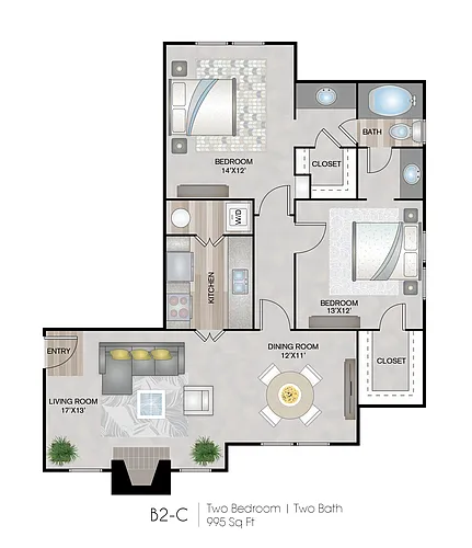 Floor plan B2-C