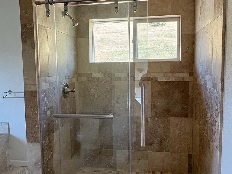 extra large master shower