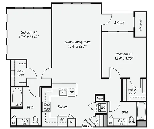 Floor plan B12-1226