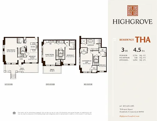 Floor plan 3 Bed 4.5 Bath