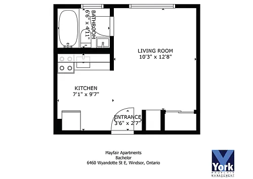 Floor plan Bachelor Apartment