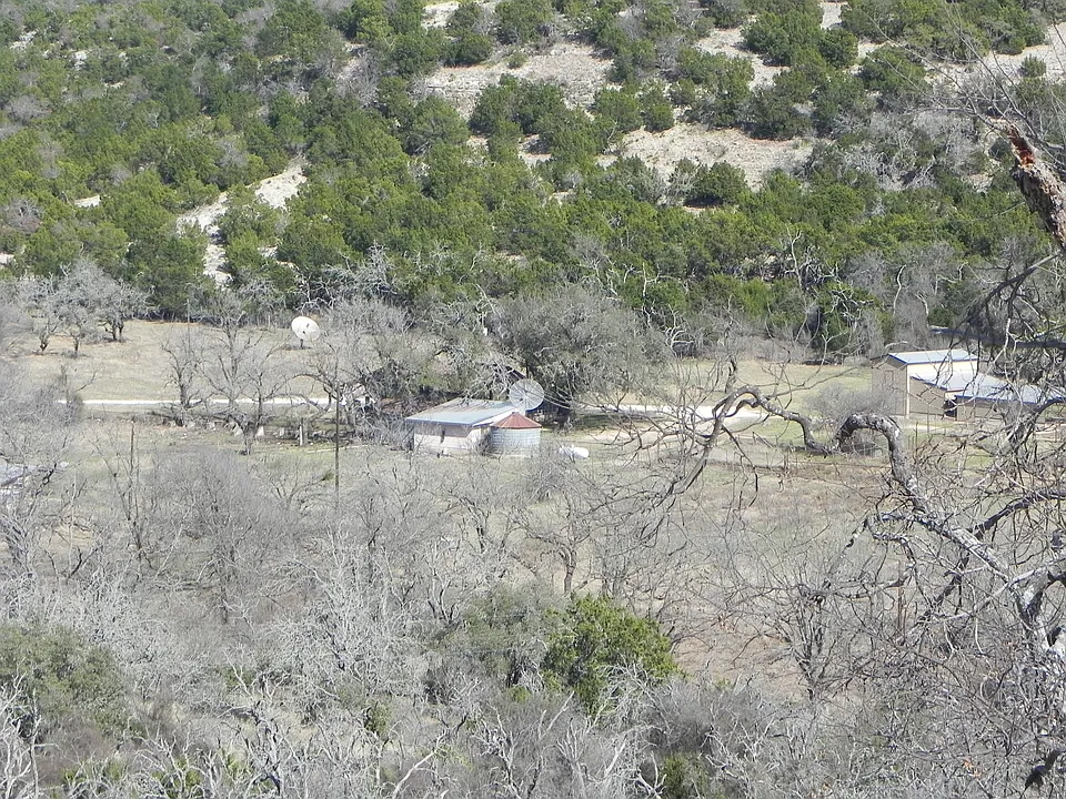 Backside view from hillside.