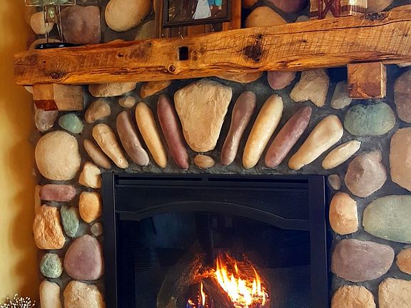 Upstairs Gas Fireplace