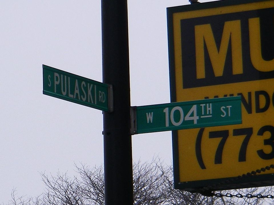 East on 104th St. South Side of St