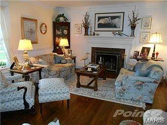 Beautiful Living Room with hardwood floors!