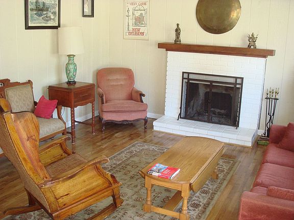 Refinished Hardwood Floors and Fireplace
