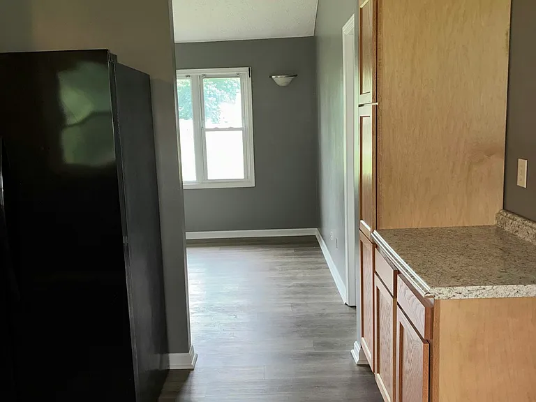 Kitchen heading to living room
