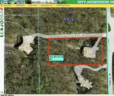 Aerial with property line