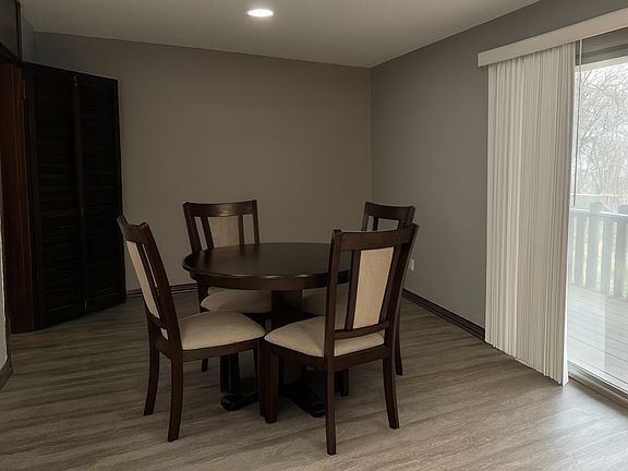 Dining room staged