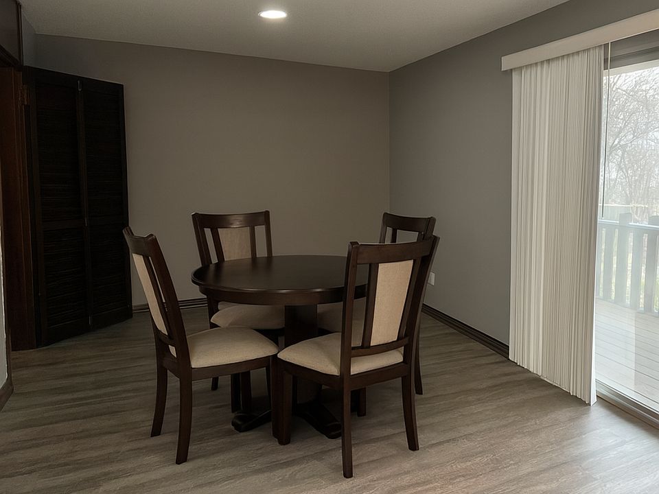 Dining room staged