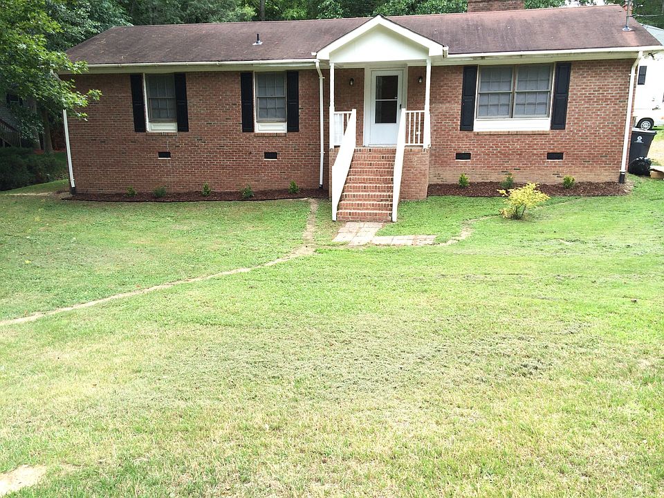 Home is all brick on about 1/2 acre