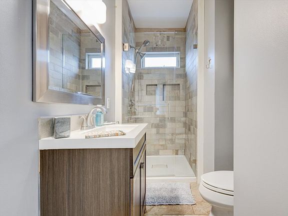 Bathroom with heated floor