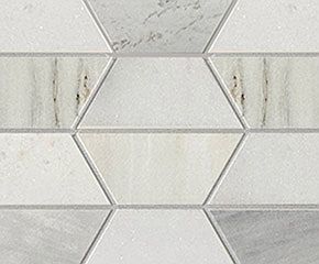 Kitchen Backsplash Perfit Mosaix Paradise Thassos Half Hexagon