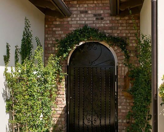 Elegant gated entry . . .