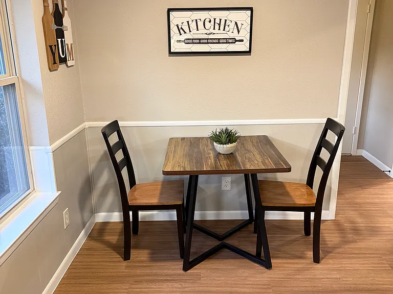 Dining room with adjacent bar