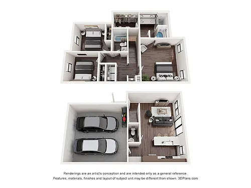 Floor plan C3A Townhome - Attainable Housing