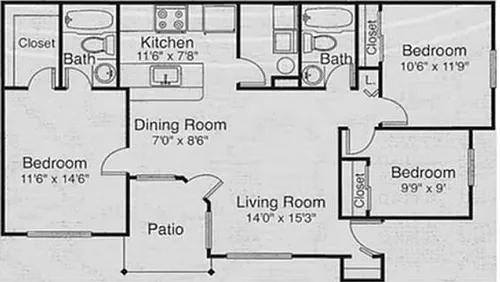 Floor plan 3X2 R