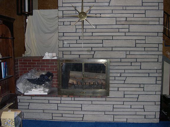 Double sided fireplace