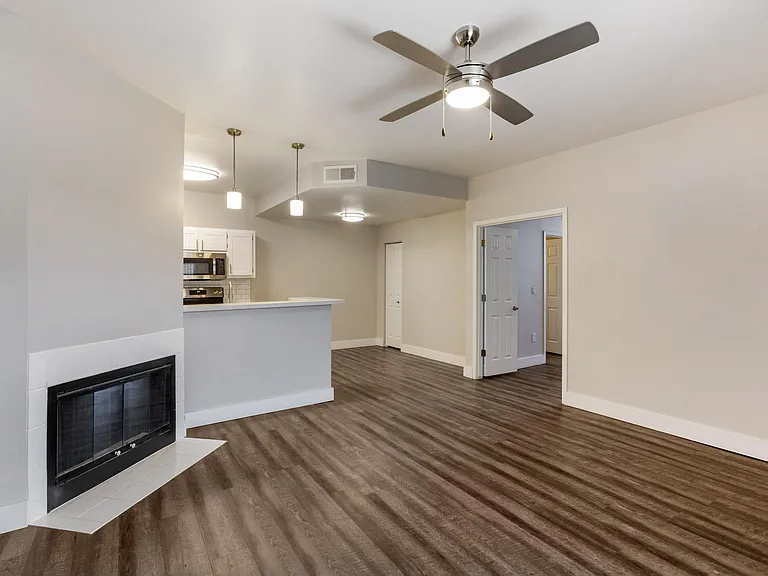 Experience cozy comfort in our lounge featuring a welcoming fireplace