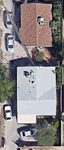 There are 2 homes on this lot, and they share a common patio. The one available is the larger home in the front.