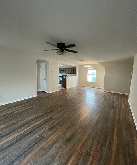 spacious lower main living space