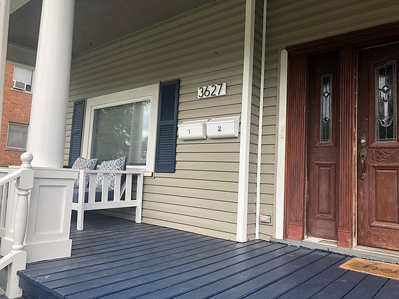 Shared front door, new porch