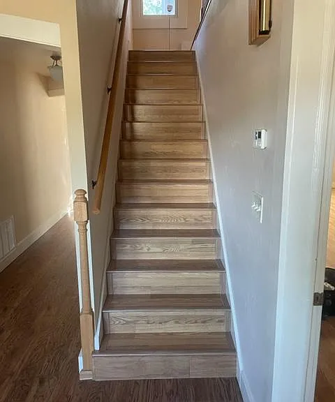 Stairs from downstairs to upstairs