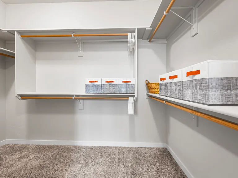 Main Bedroom his and hers walk in closet