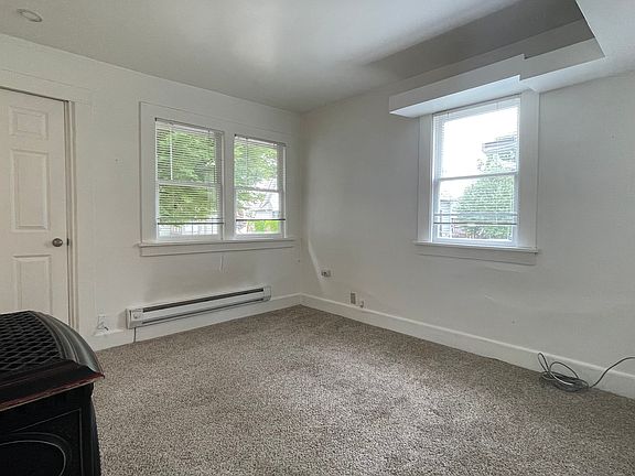 Open concept living area with gas fireplace