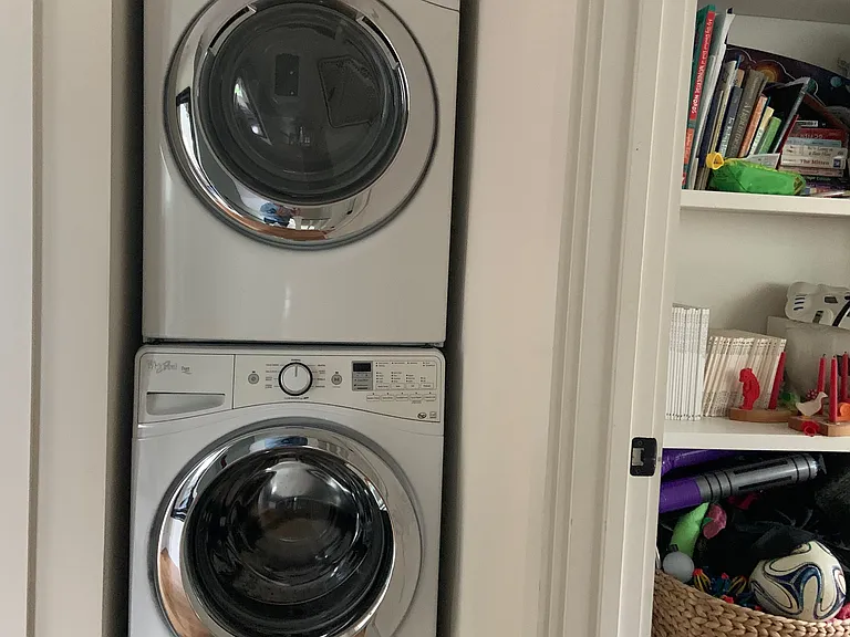 washer and dryer upstairs