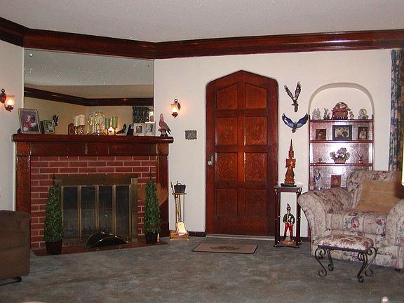 Fireplace in living room