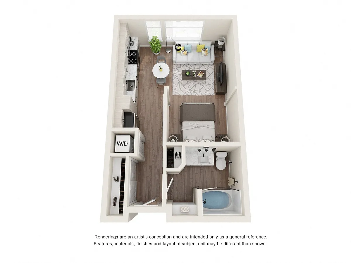 Floor plan Studio A