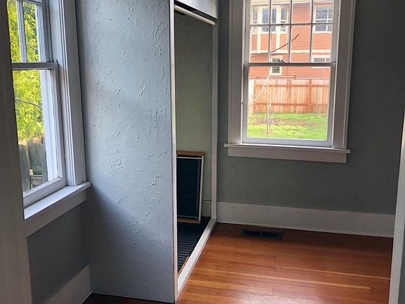 Looking into the front bedroom (main level)