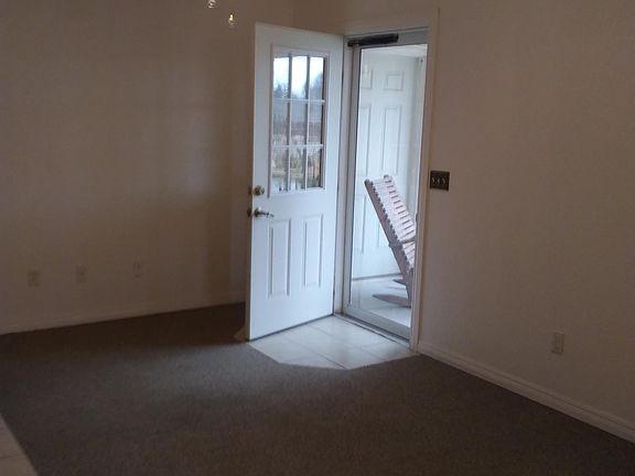 Dining area opening to back patio