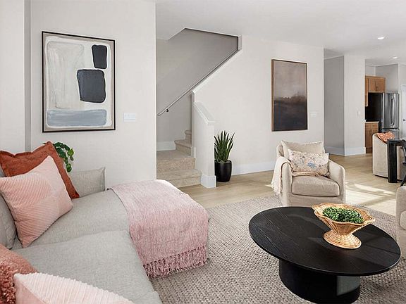 Living Room Couch at Rhone, The Townes at The Vineyard