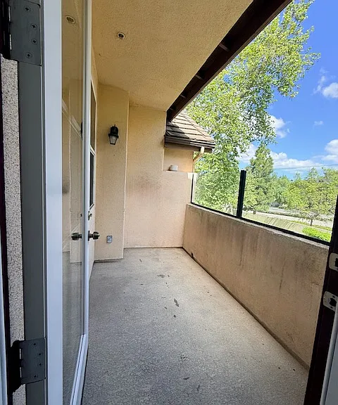 Balcony off of the living room