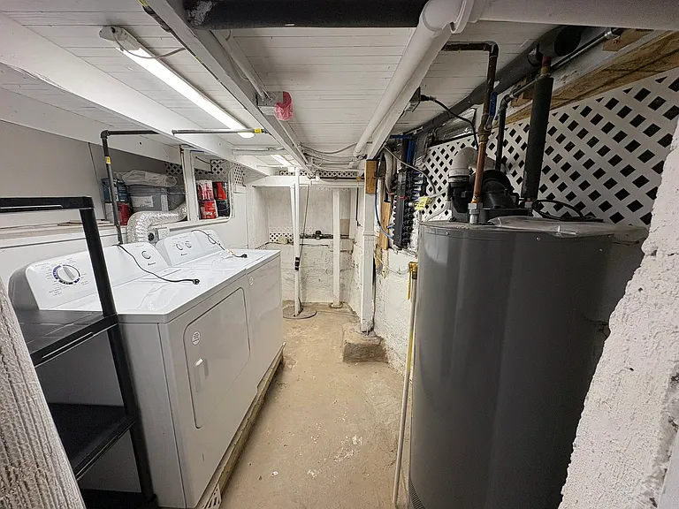 Laundry in the basement