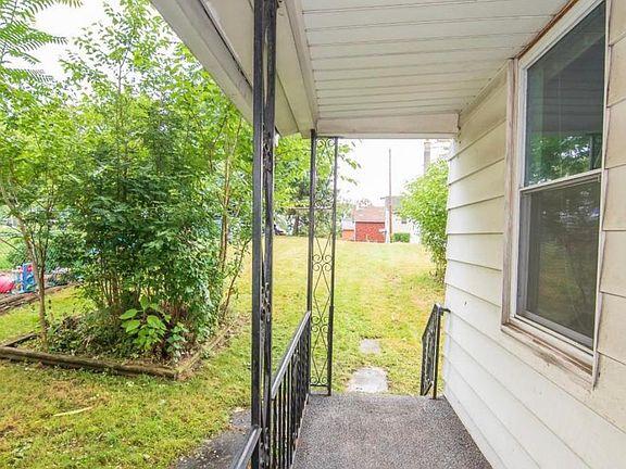 Side entrance and porch