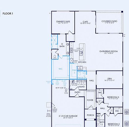 Parklane Floor Plan, Quick Move-In Home, Floor 1